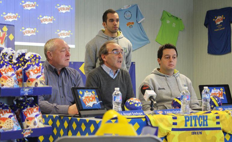 Sodupe, Ocáriz, Lancina y Cuétara, durante la presentación