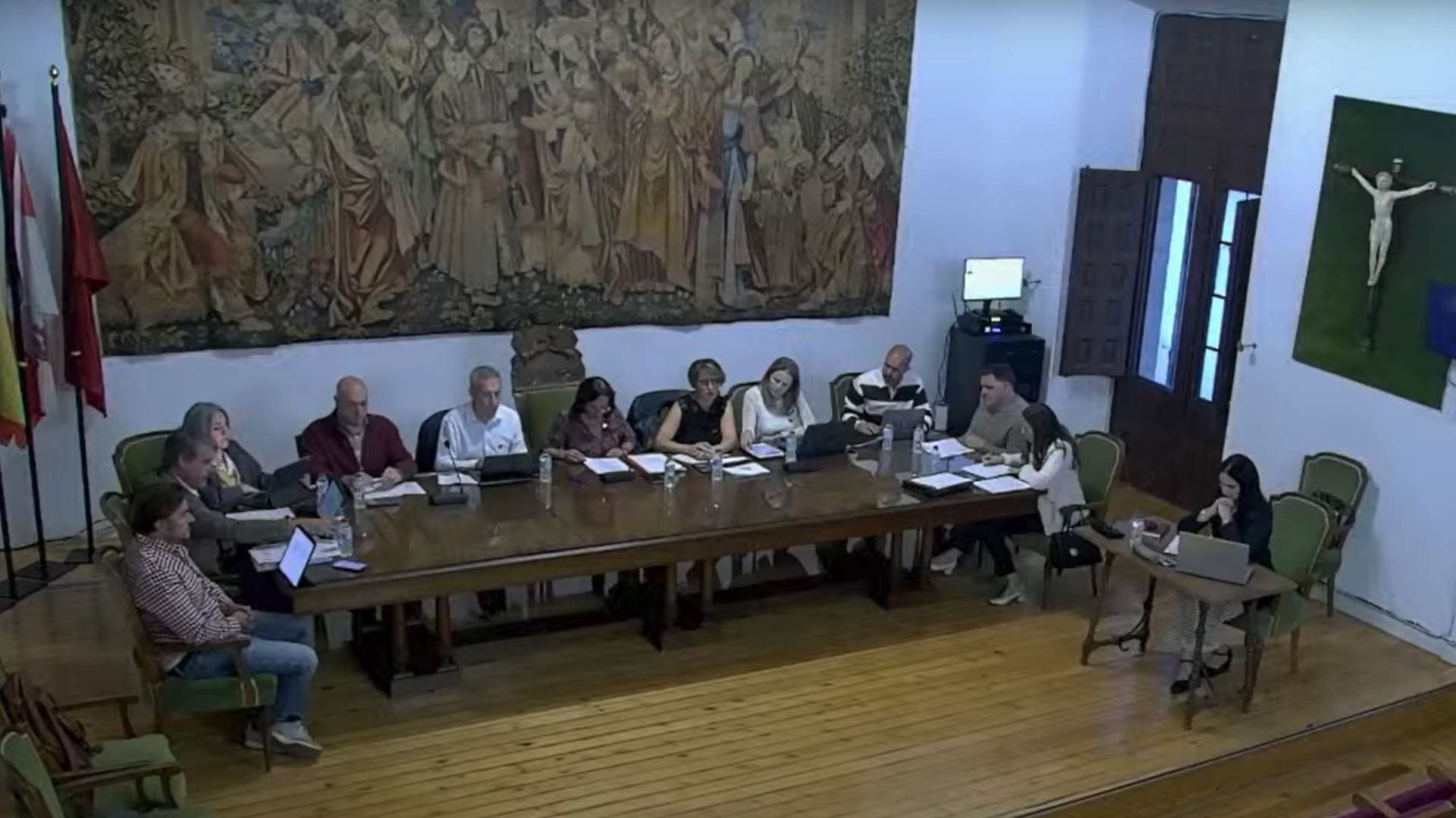 Pleno del Ayuntamiento de Toro en el que se daba a conocer la renuncia de Lorenza Prieto