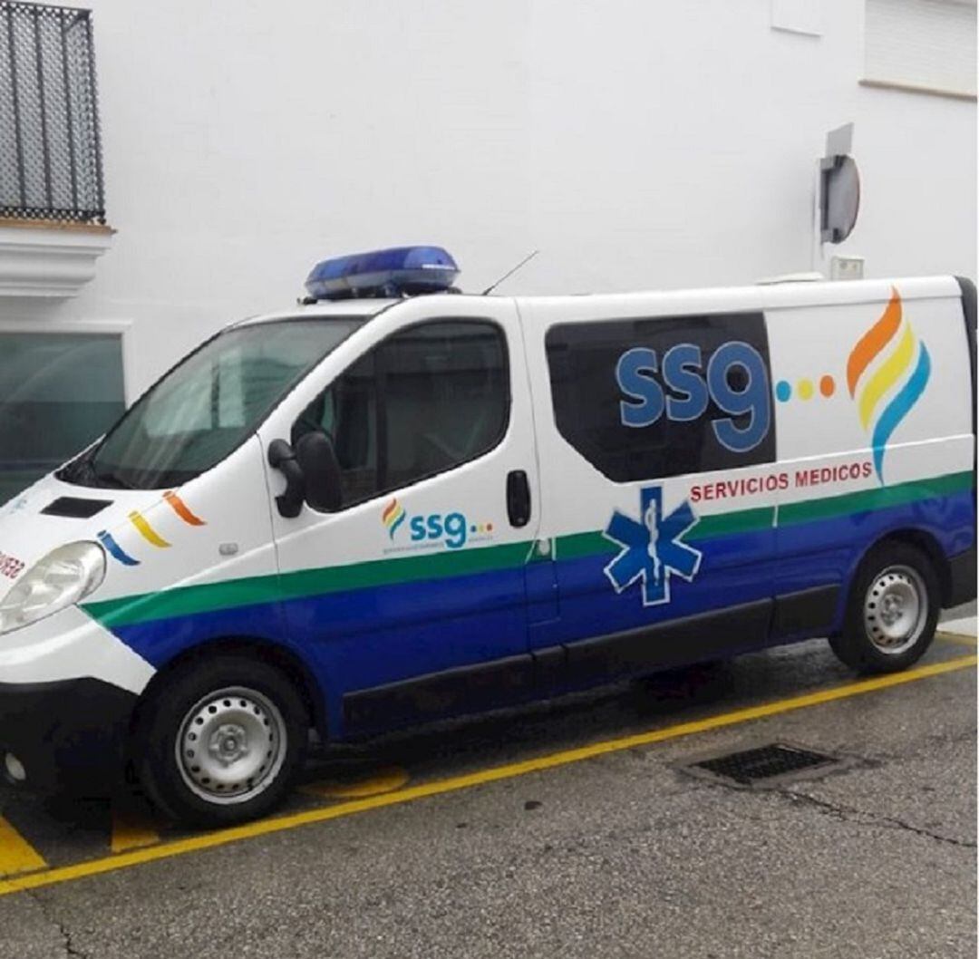 Una ambulancia de SSGA en Andalucía.