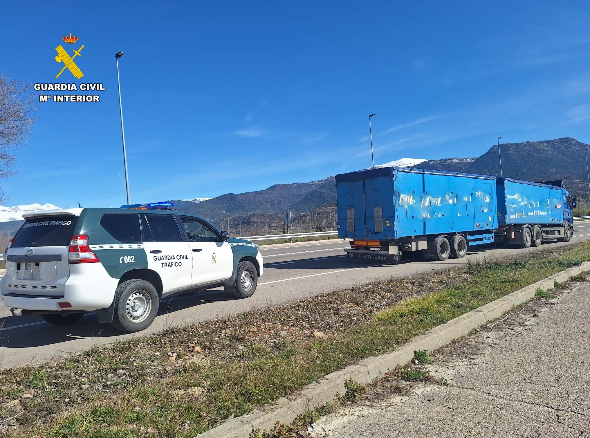 Megacamión cuyo conductor circulaba con una tasa de alcohol de 0,98 mg/litro