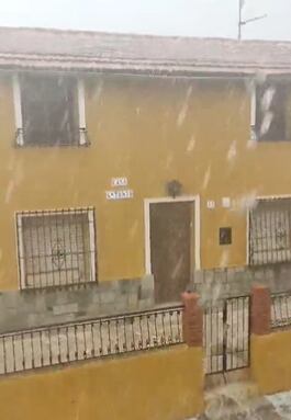 Granizo en la Zarzadilla de Totana