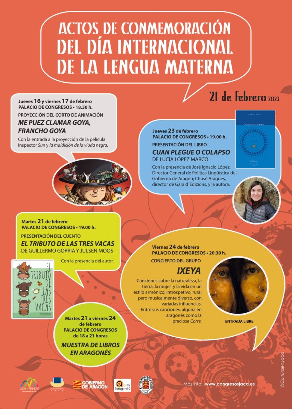 Cartel de actividades de esta semana en Jaca