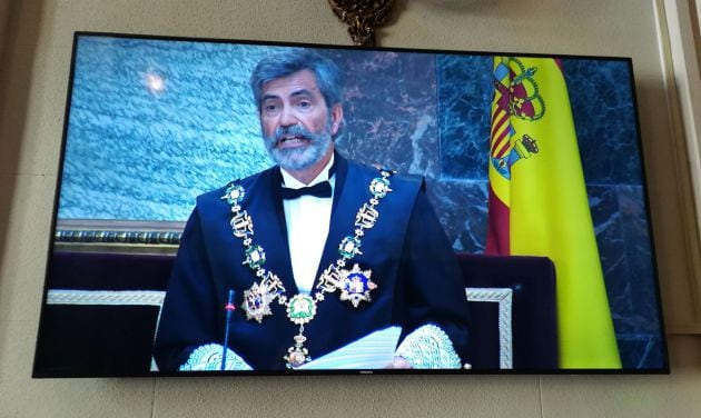 Carlos Lesmes durante su discurso