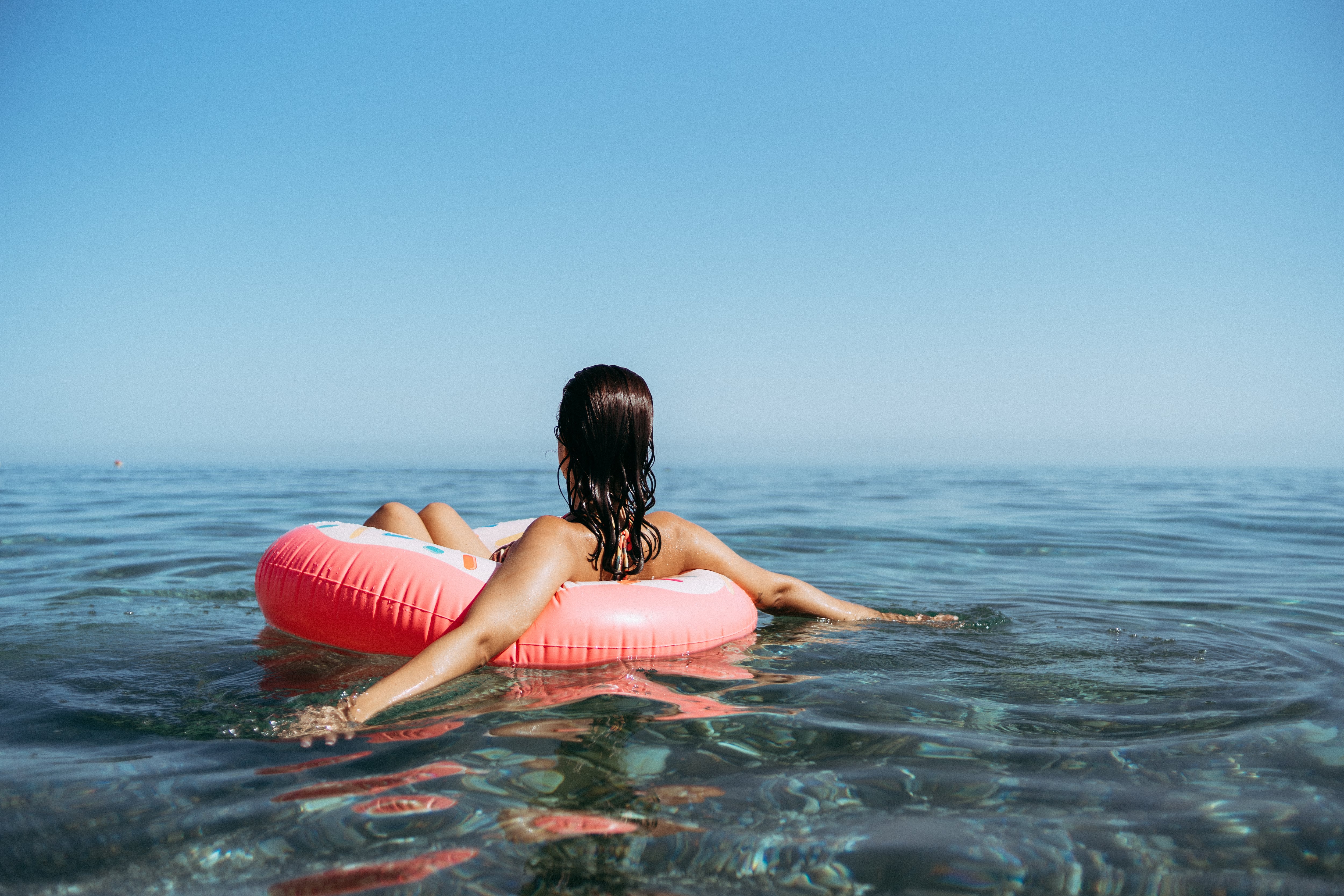 Mujer en la playa