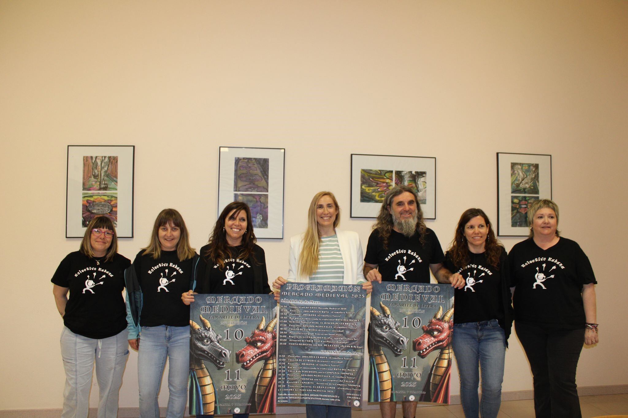 Momento de la presentación del mercado medieval