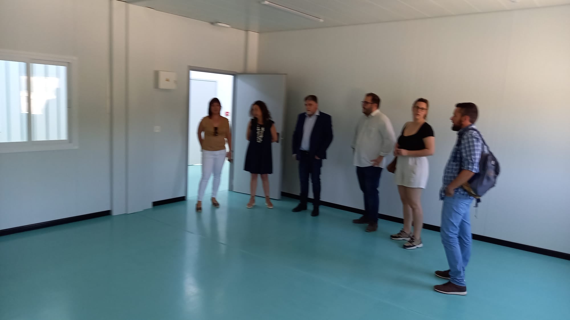 Visita en junio a las aulas prefabricadas