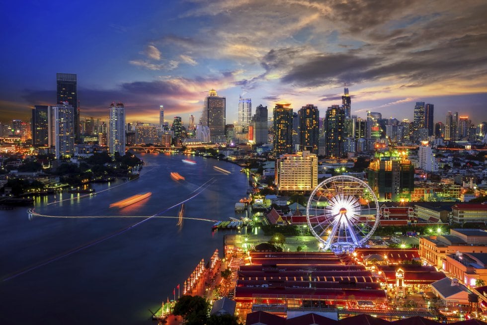 Fotografía de archivo de Bangkok, capital de Tailandia