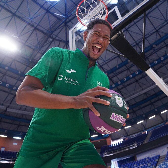 Kameron Taylor, en su presentación como jugador del Unicaja