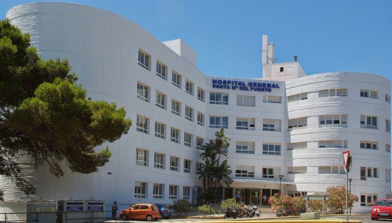 Fachada del Hospital Santa María de El Puerto de Santa María, propiedad de Pascual 