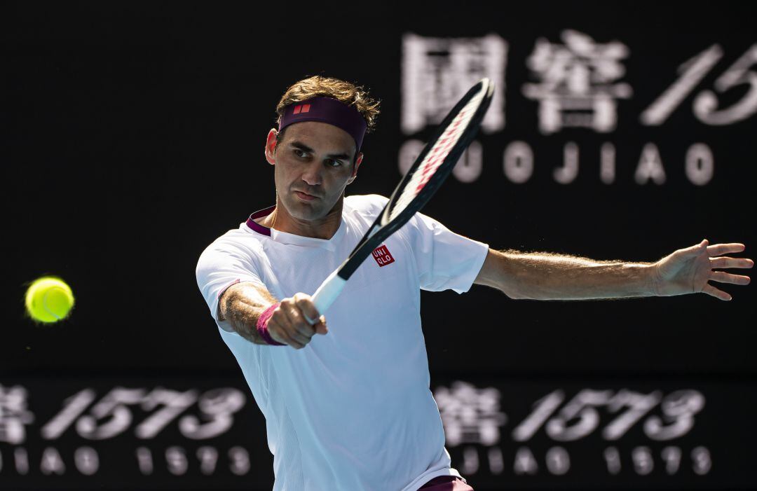 Roger Federer, en su partido ante el estadounidense Tennys Sandgren.