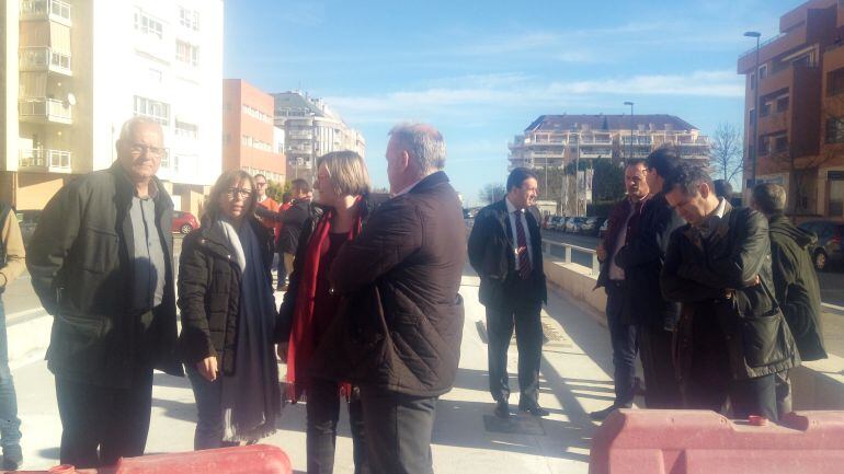 Visita de la consellera de Vivienda, Obras Públicas y Vertebración del Territorio a la finalización de las obras de la estación del tren en Dénia.