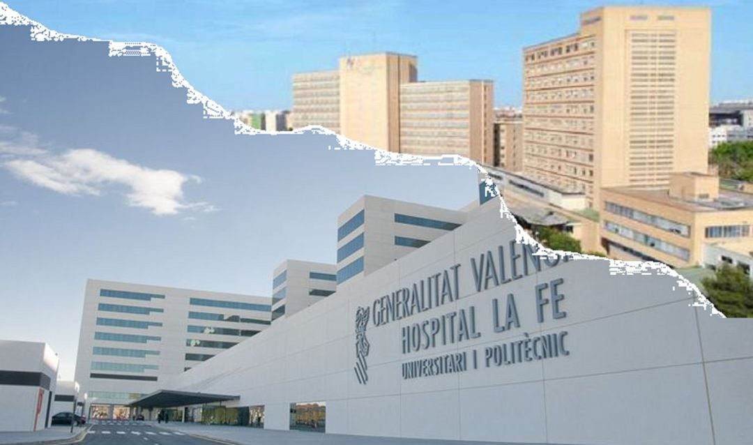 El antiguo y el nuevo Hospital La Fe de Valencia