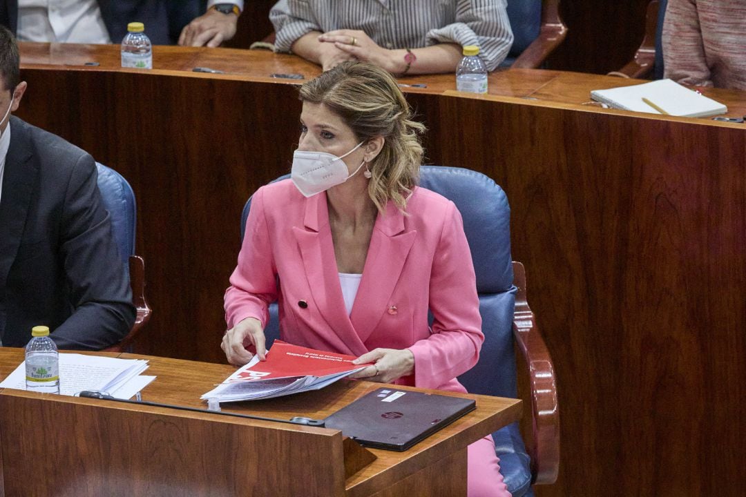 La portavoz del PSOE en la Asamblea de Madrid, Hana Jalloul.