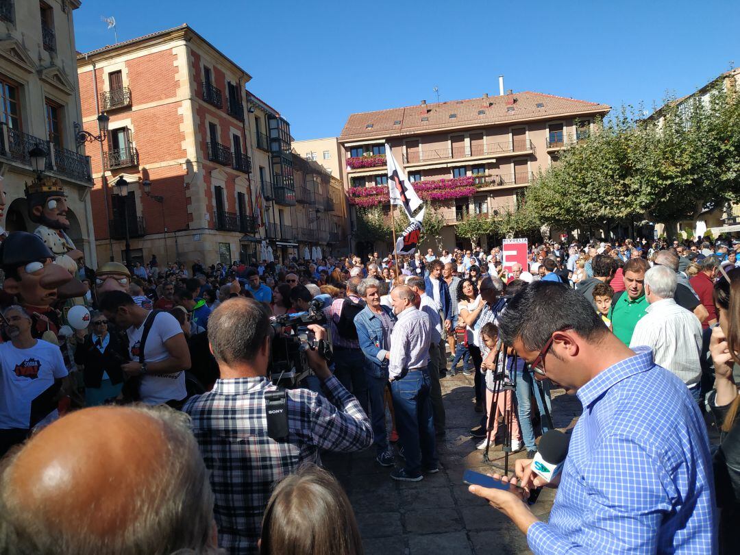 Concentración en la Plaza Mayor