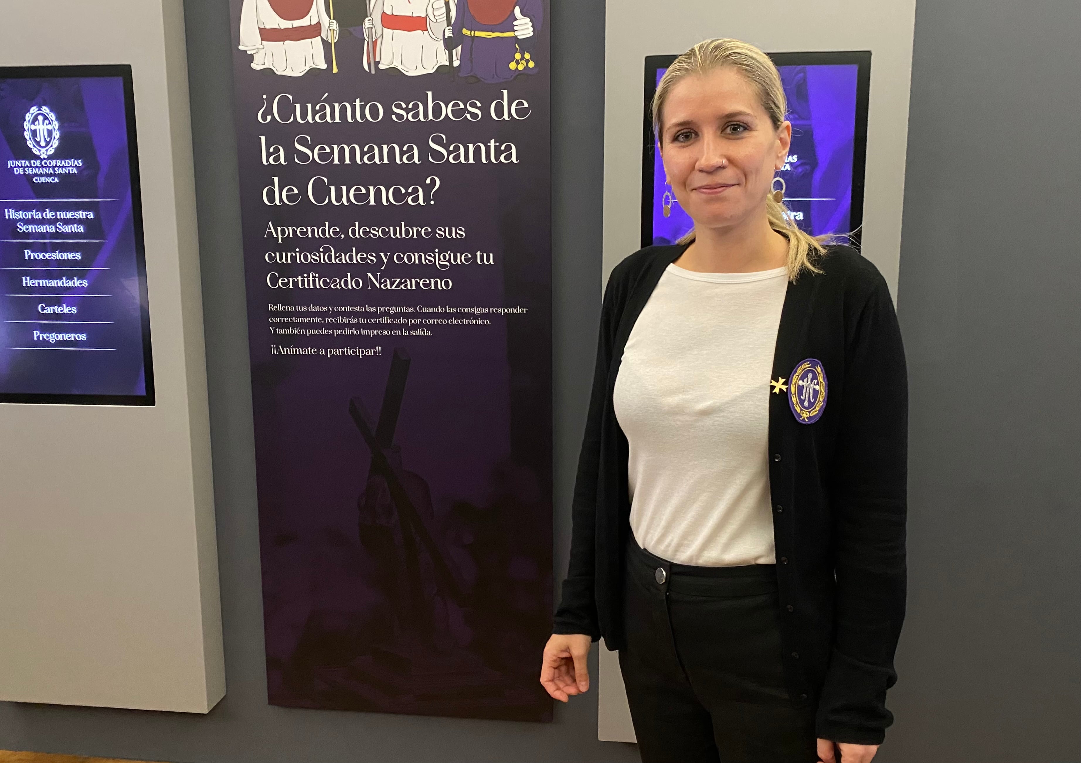 Laura Campos, guía del Museo de la Semana Santa de Cuenca.