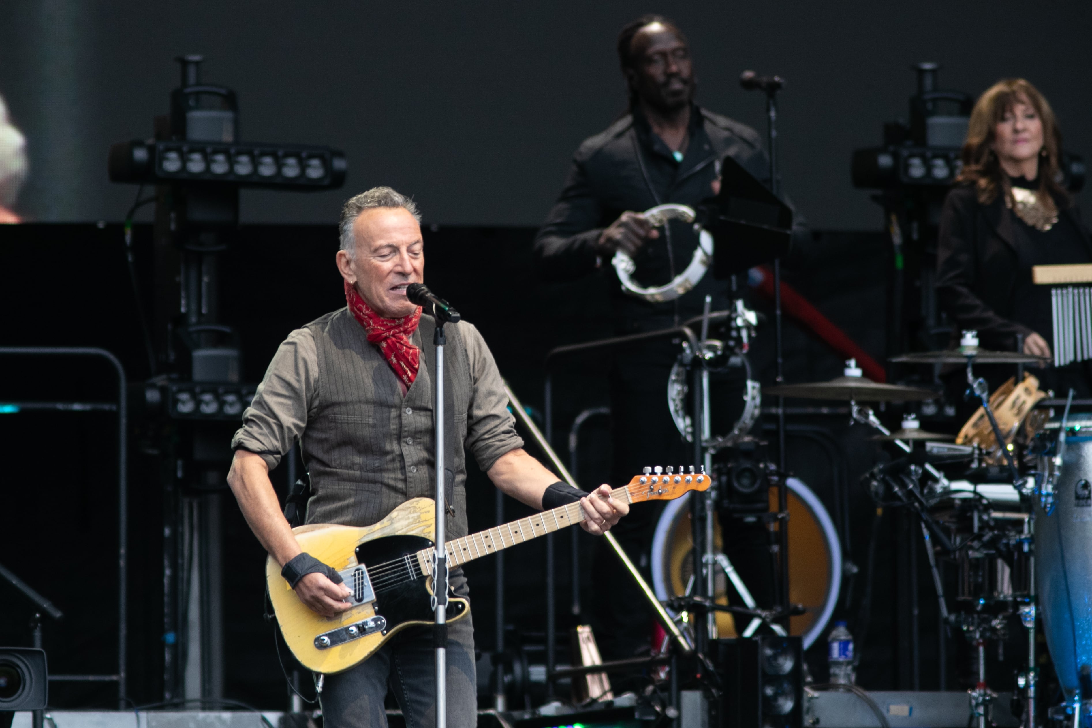 Bruce Springsteen durante un concierto en Irlanda. (Photo by Kieran Frost/Redferns)