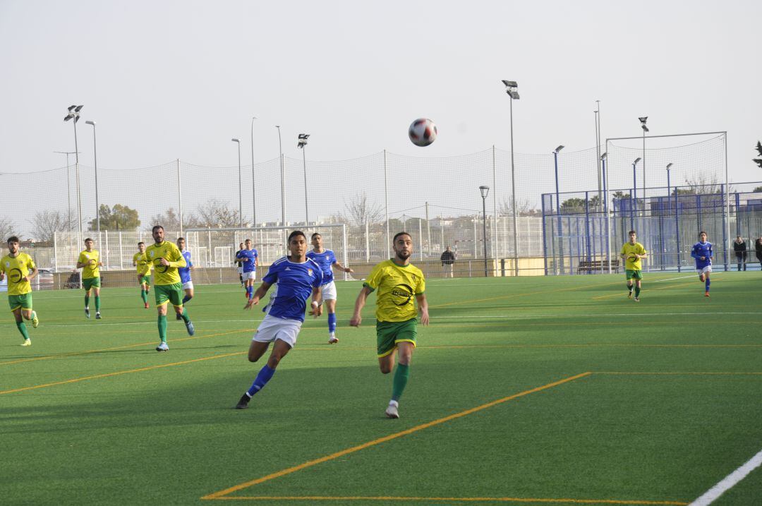 Amin durante el partido del domingo en La Granja