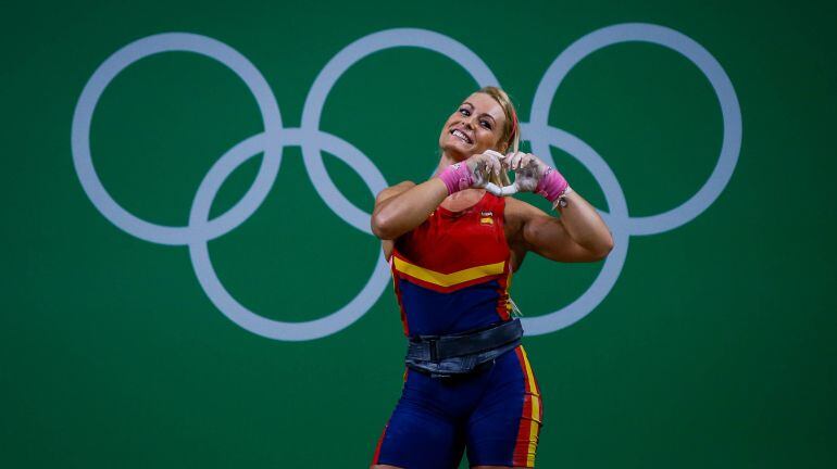 Lydia Valentín tras conseguir el bronce en Río 2016