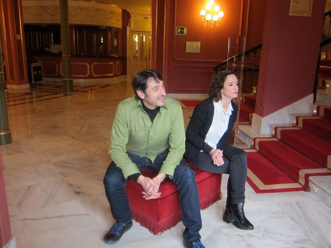 Carmelo Gómez y Ana Torrent durante la presentación de &#039;Todas las noches de un día&#039; 
 