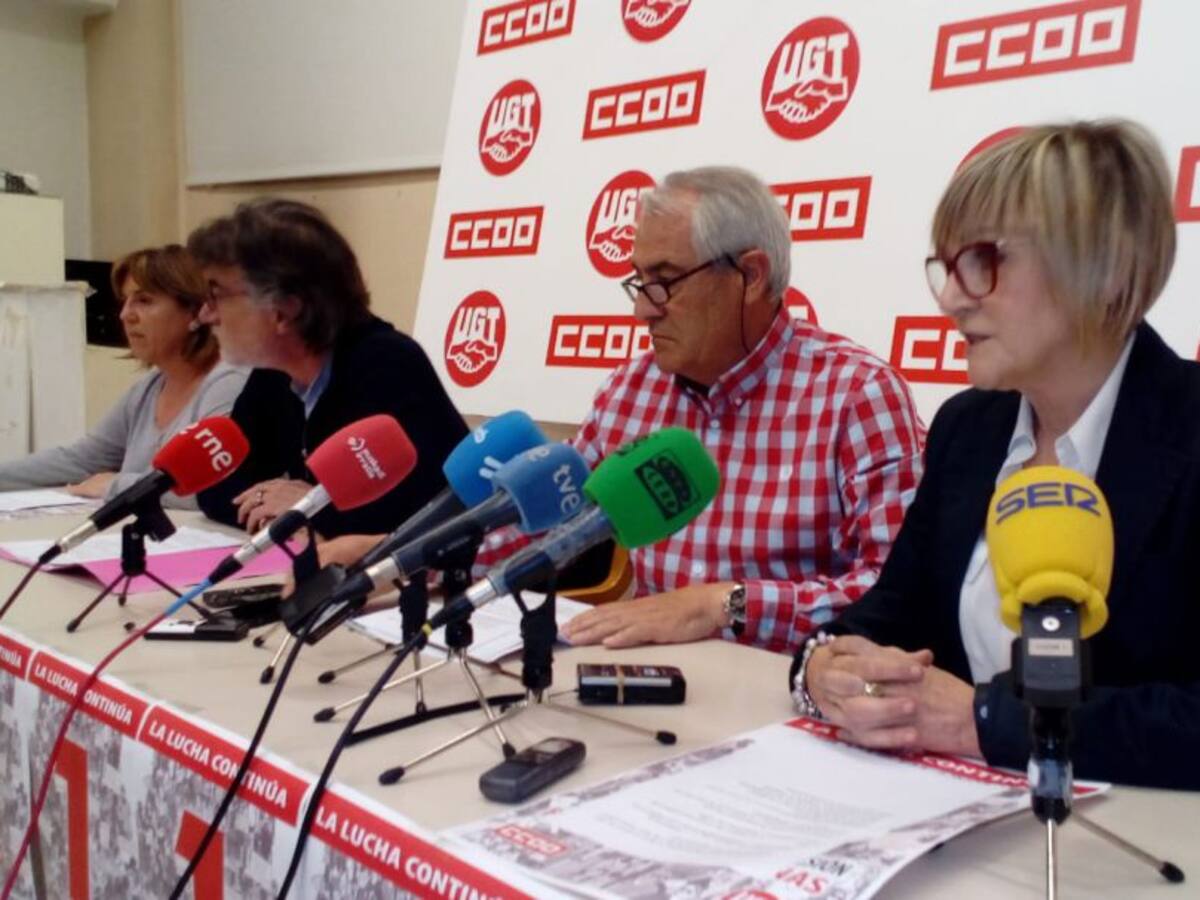 UGT y CCOO reivindican su papel de "cinturón sanitario" ante las fuerzas más conservadoras