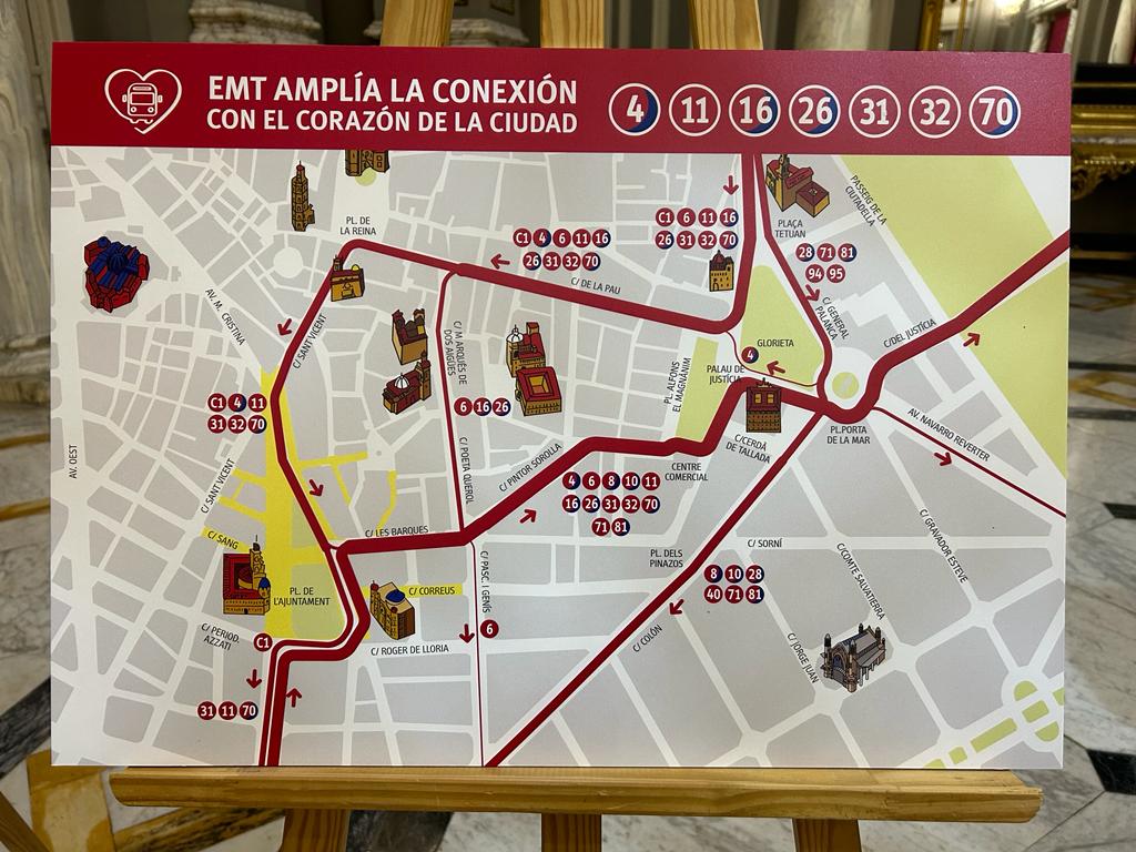 EMT València amplía la conexión con el centro de la ciudad