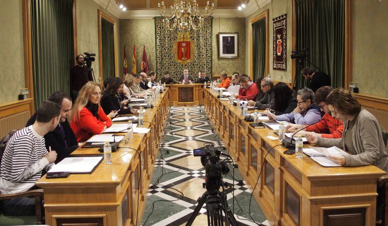 Un momento del pleno de enero