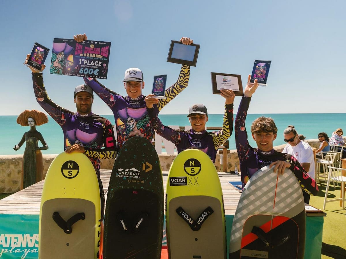 El lanzaroteño Manuel Morillo Fiestas, campeón de España de Wingfoil