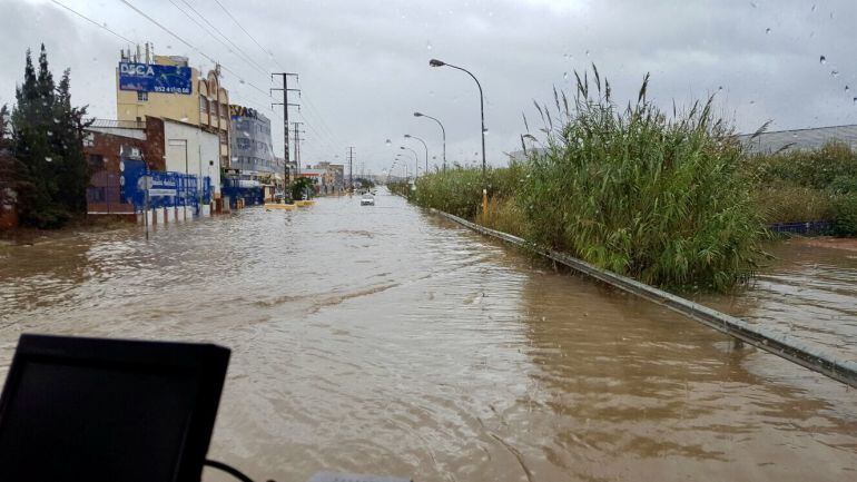 La riada del pasado 4 de diciembre en polígonos industriales de Málaga