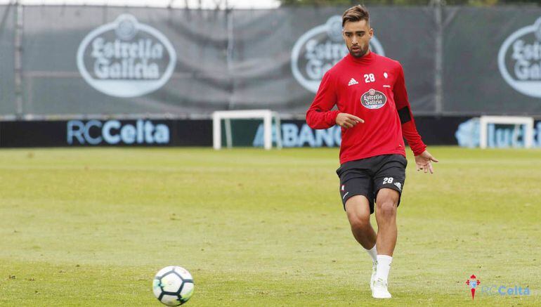 Brais Méndez, un habitual en los entrenamientos del primer equipo