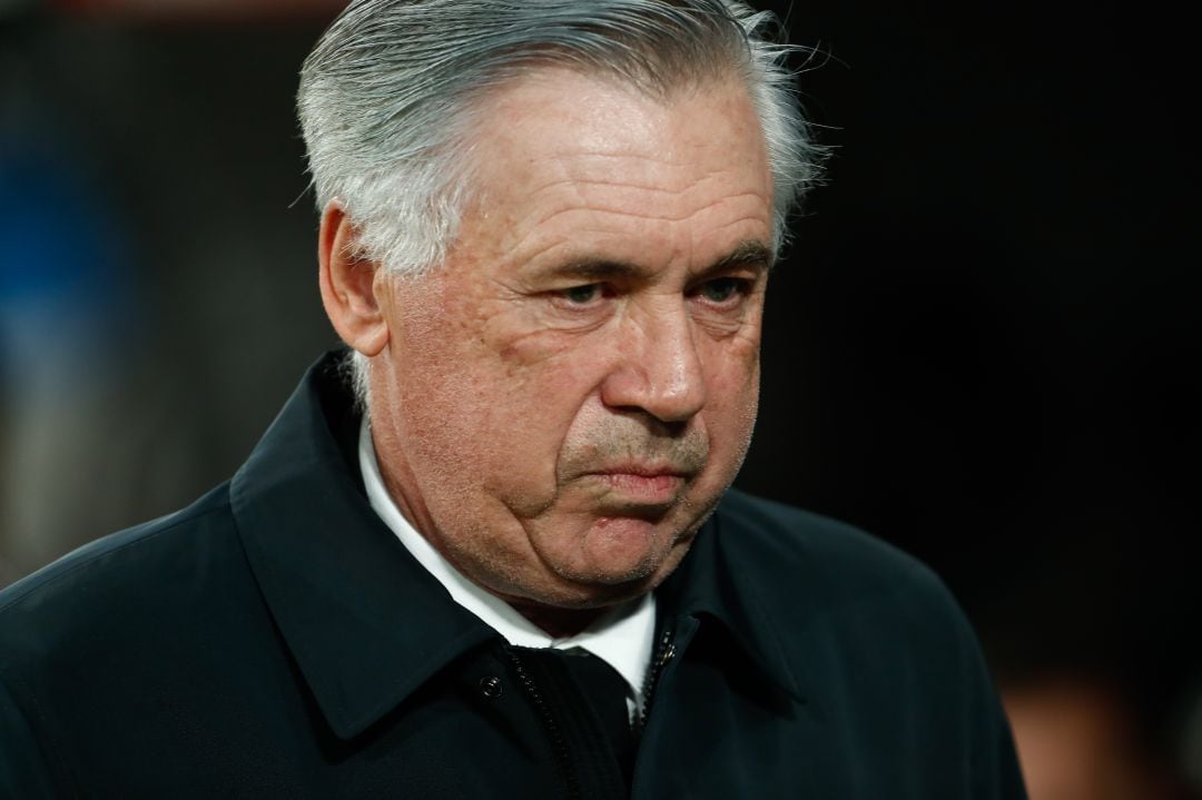 Ancelotti, durante un partido con el Madrid