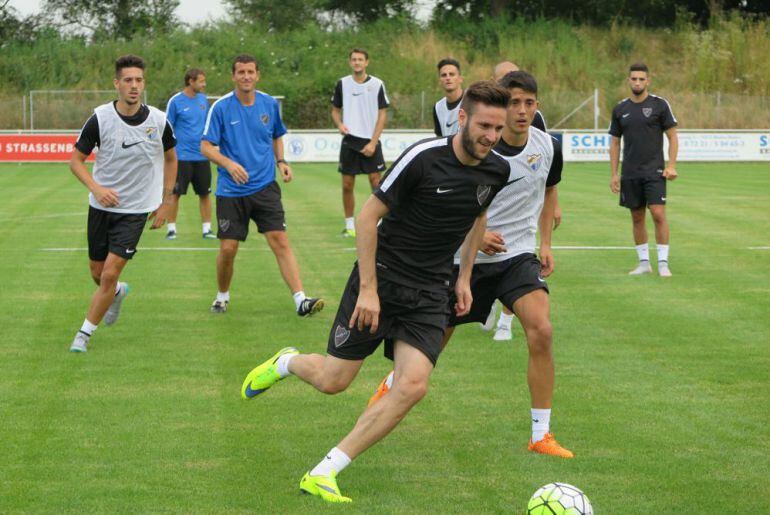El Málaga entrenando en Alemania