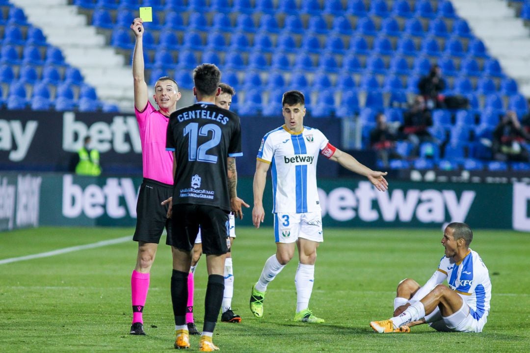 Javier Iglesias Villanueva, durante el Leganés-Almería de esta última temporada