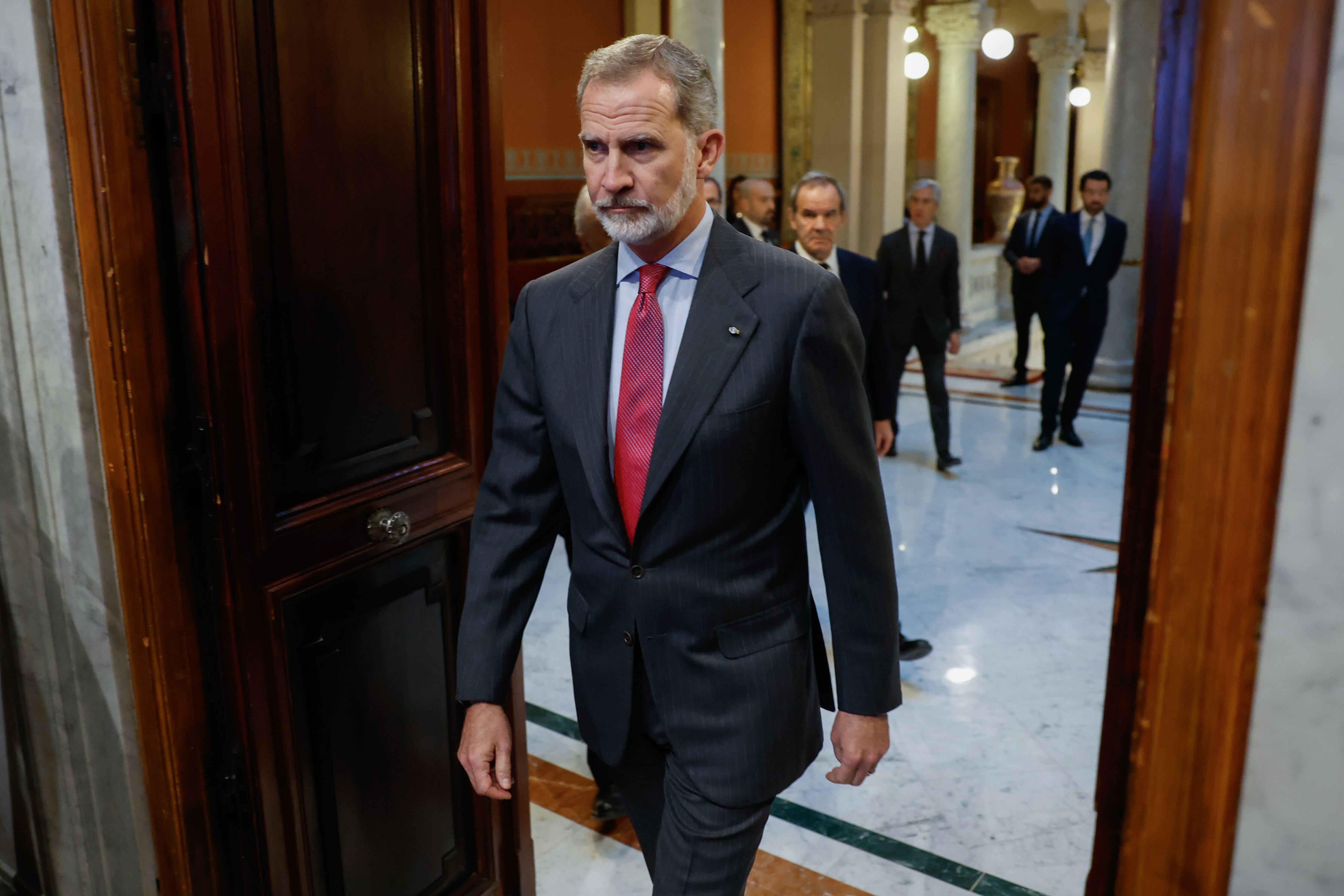 El rey Felipe VI durante un acto