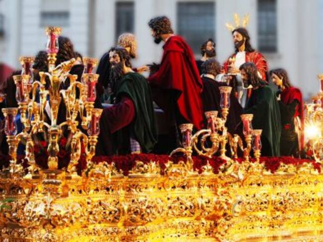 Paso de misterio de la Sagrada Cena