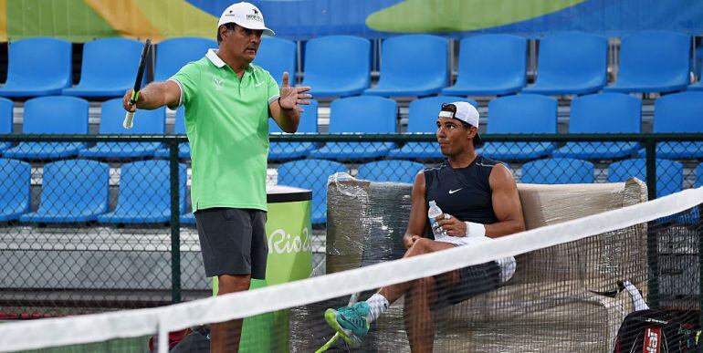 Toni y Rafa Nadal, en los Juegos Olímpicos de Río 2016.