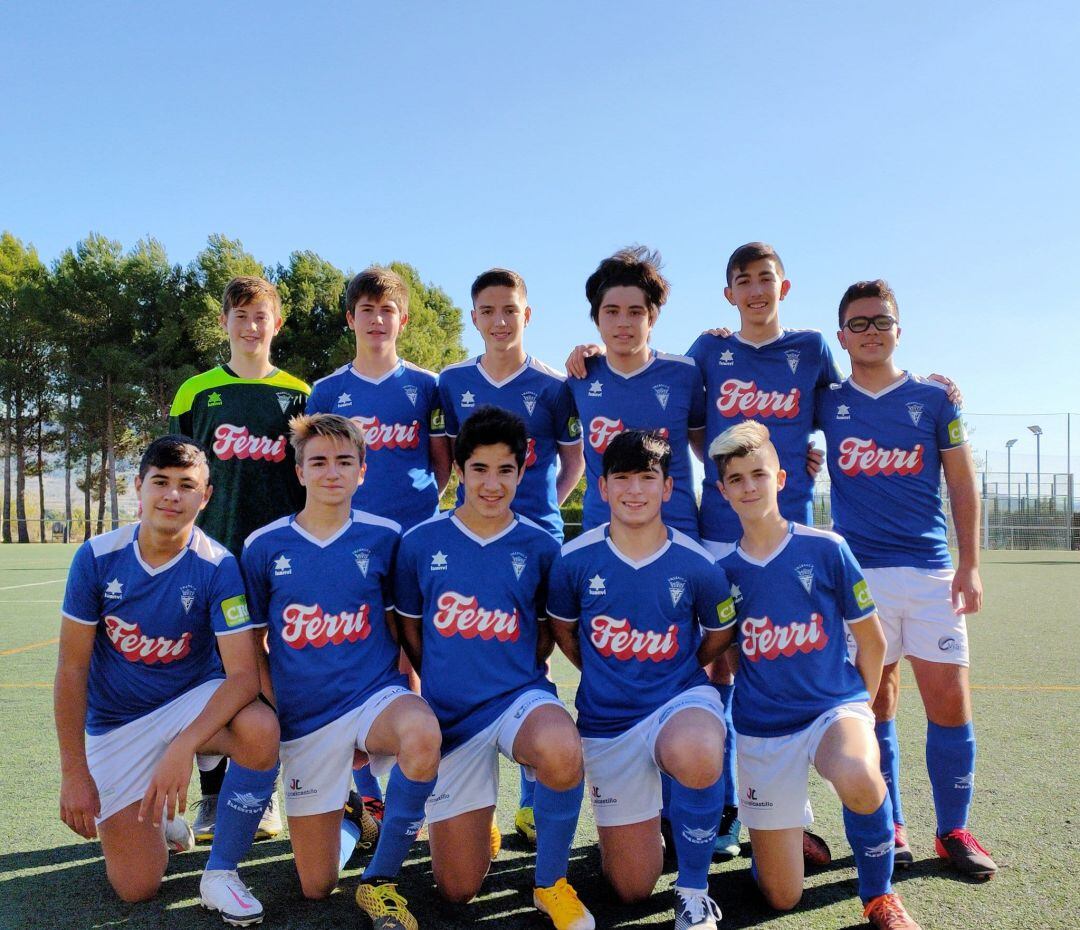 Alineación del Cadete B del Villena CF