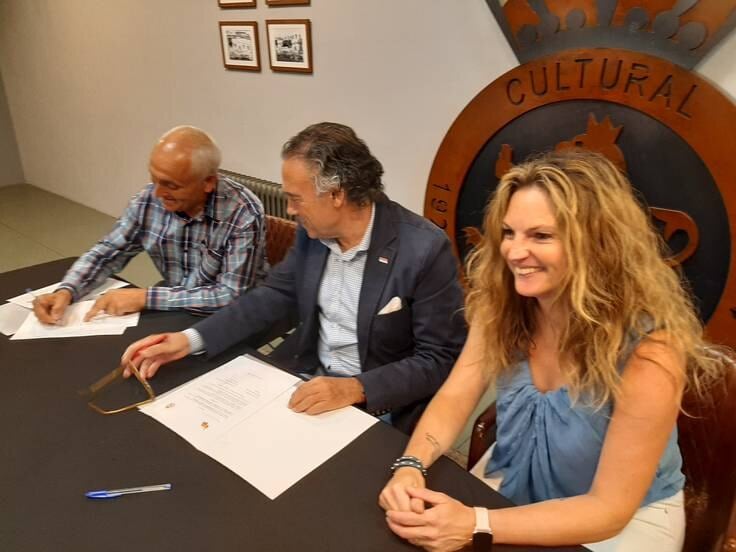 Lara Blanco, durante el acto de la presentación de la nueva sección