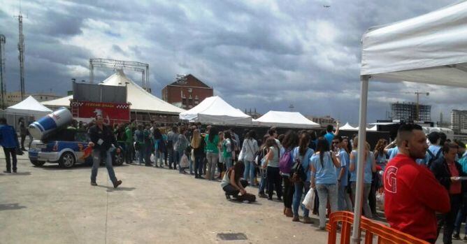 Aspecto del interior de la Livespring Valencia 2013 celebrada en el Grao