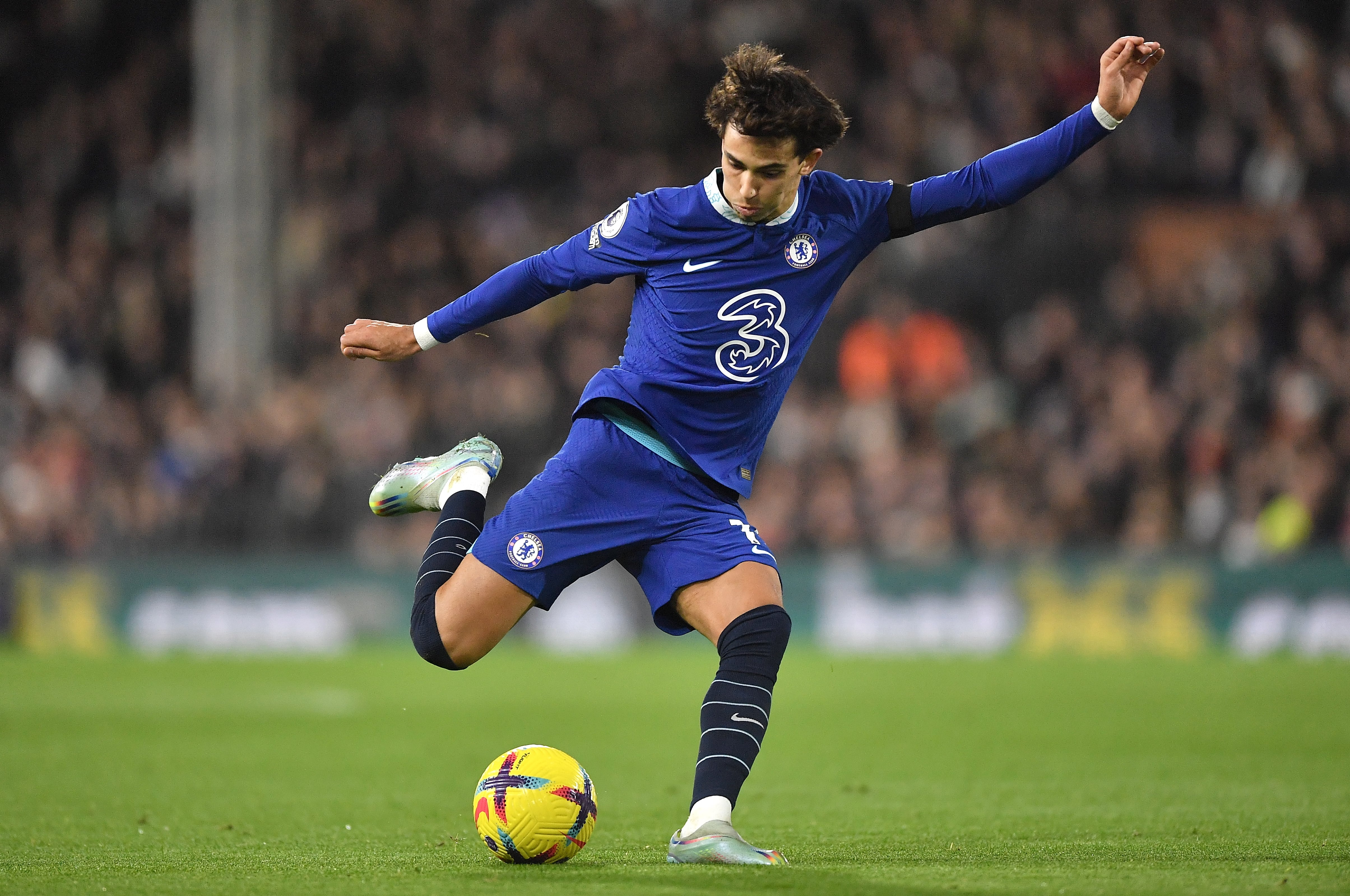 Joao Felix jugando con el Chelsea