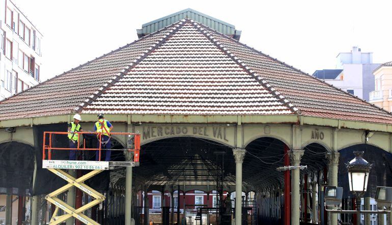 Obras en el Mercado del Val