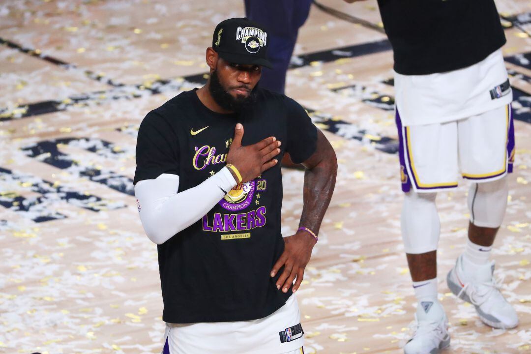 LeBron James, tras ganar el título