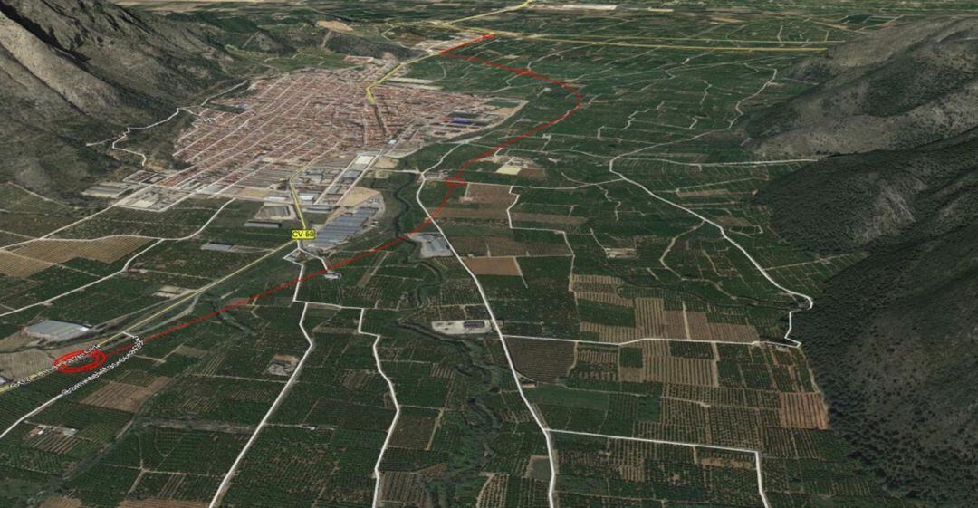 Proyecto de la variante de la Cv-50 en Tavernes