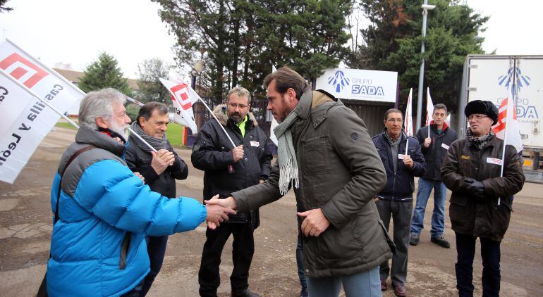Concentración de trabajadores de SADA