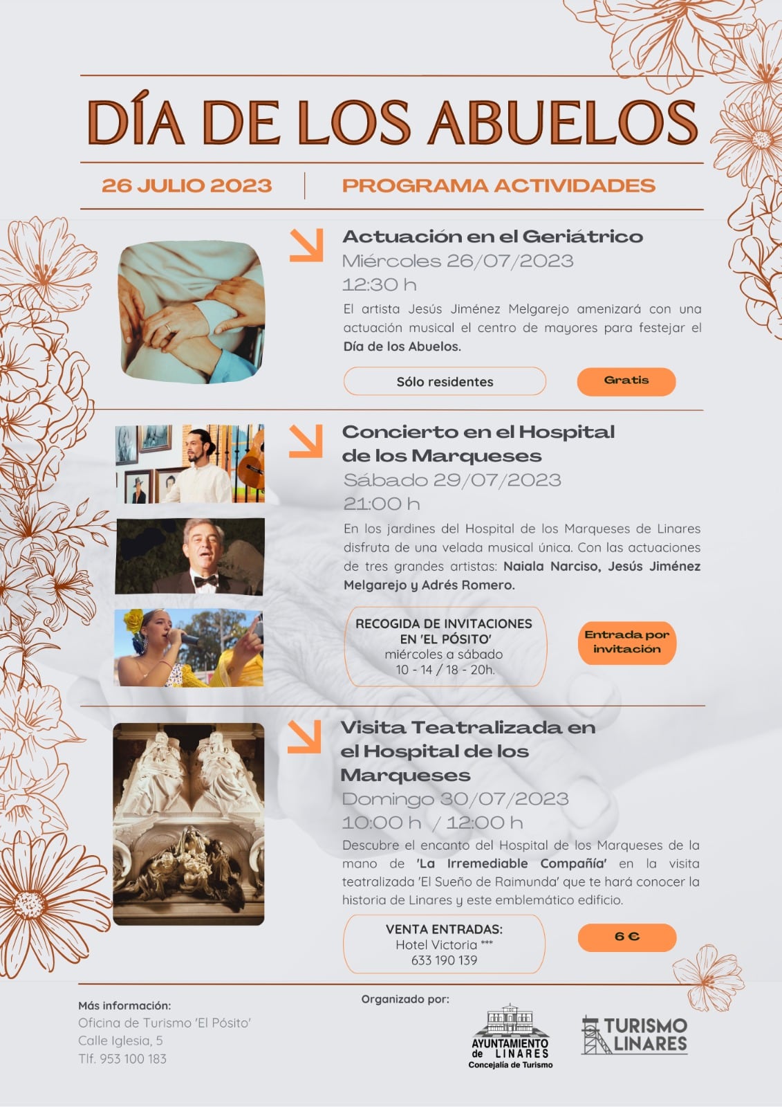 Programación del &quot;Día de los Abuelos&quot; en Linares