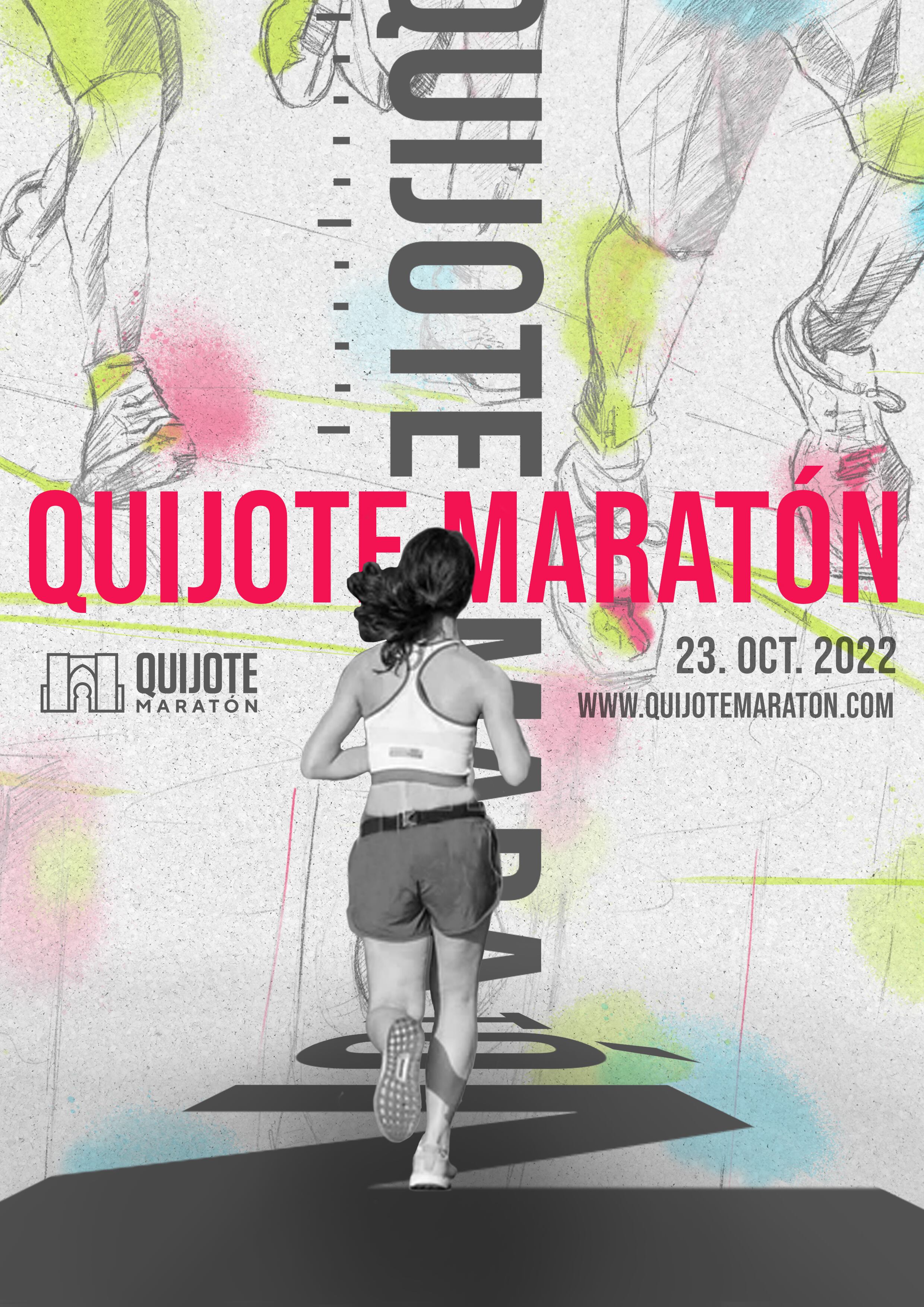 Cartel de la 26º edición de la Quijote Maratón