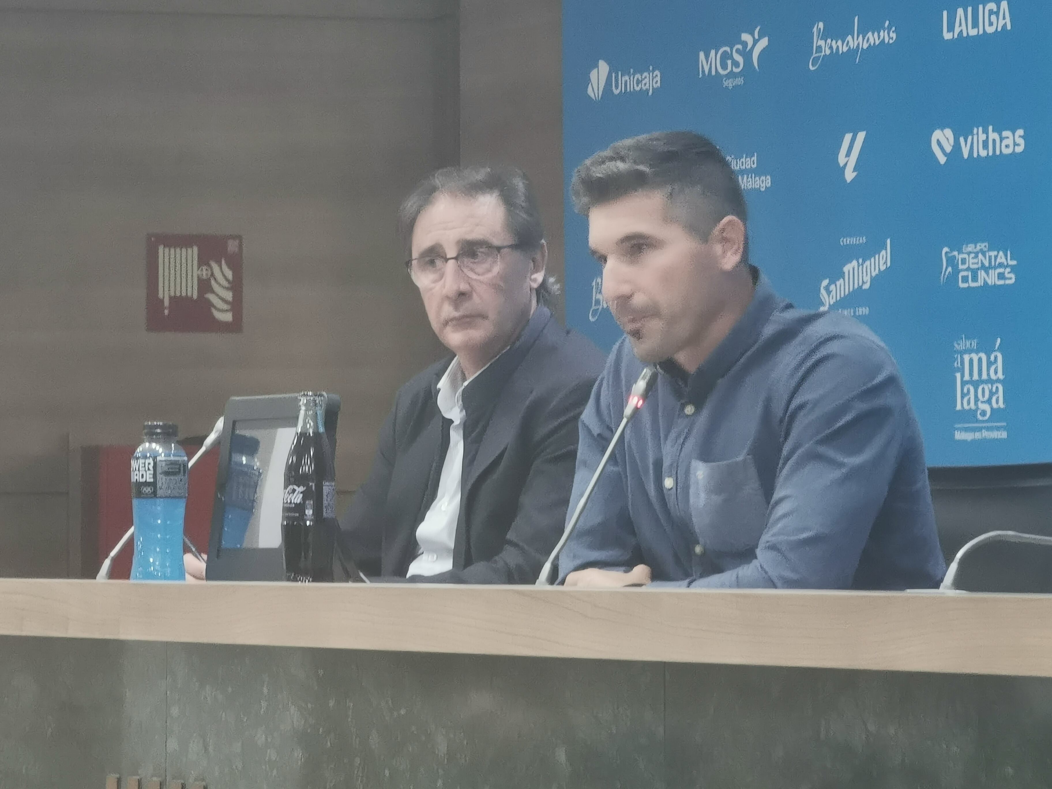 Juanfran Funes, junto a Loren Juarros