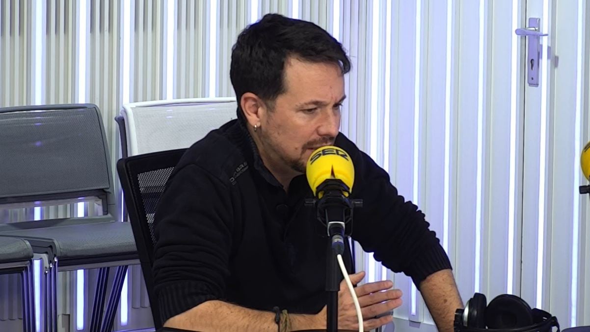 El exvicepresidente del Gobierno Pablo Iglesias en &#039;El Ágora de Hora 25&#039;.