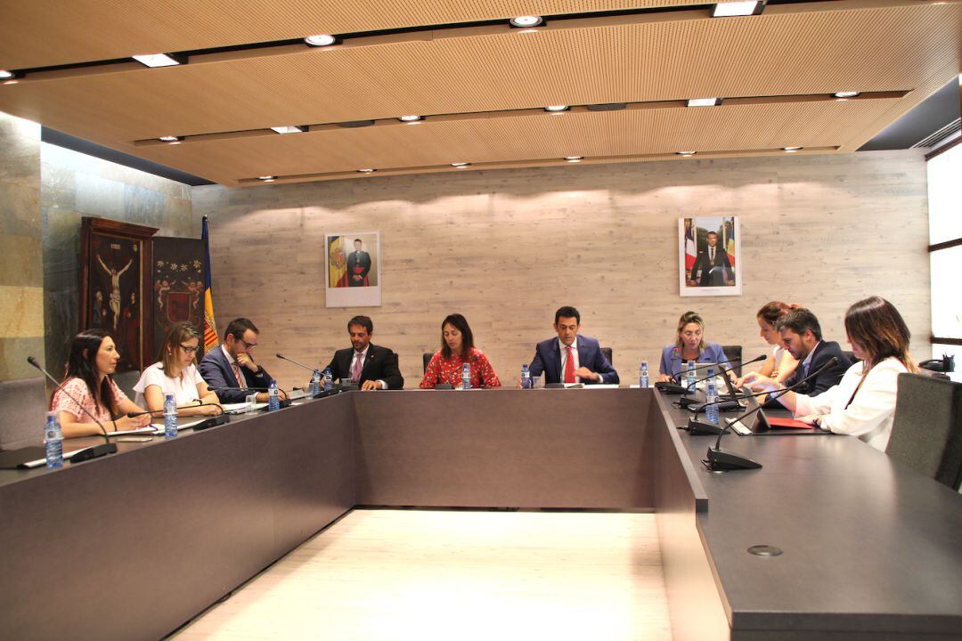 Un moment del consell de comú d'Ordino celebrat aquest dijous.
