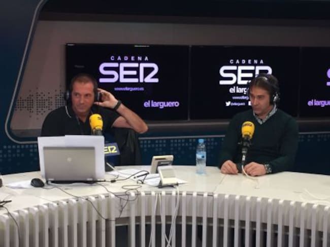 Julen Lopetegui con Manu Carreño en El Larguero.