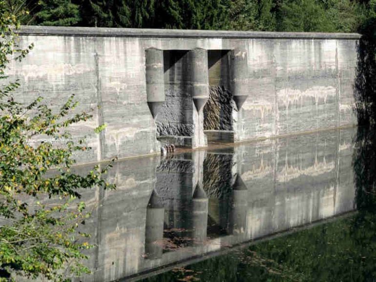 La presa de Enobieta, en Artikutza